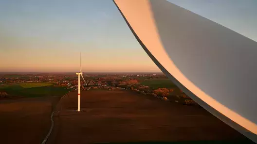 Vue du parc éolien de Berloz