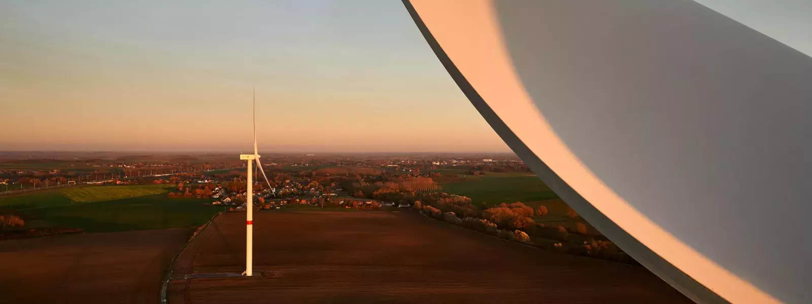 Vue du parc éolien de Berloz