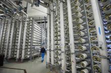 Traitement de l'eau par nanofiltration à la station de la SWDE à Stembert
